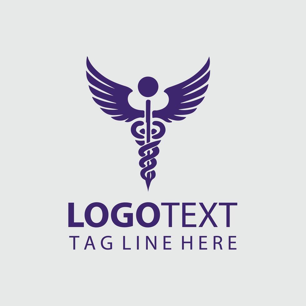 caduceus Logo Illustrations vector