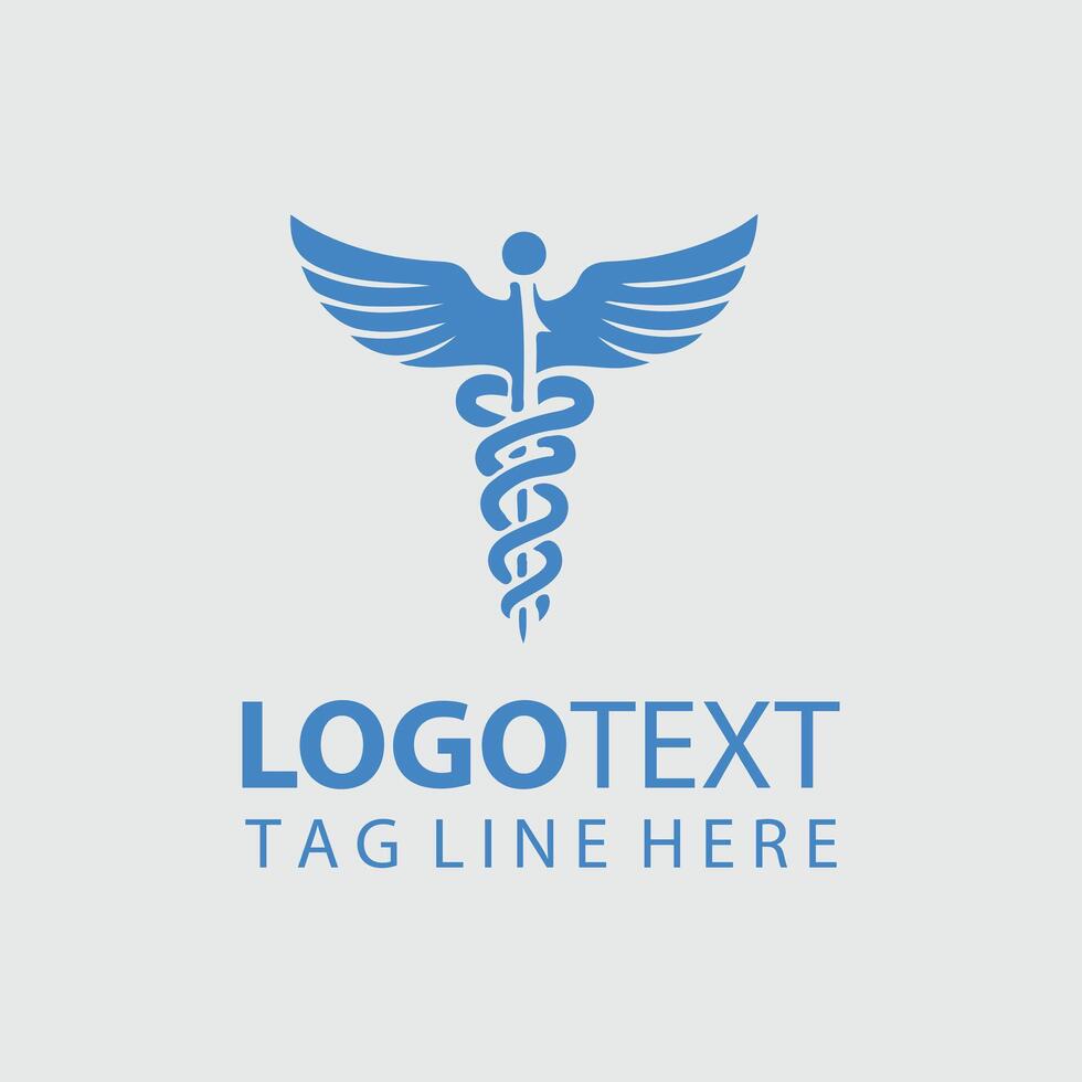 caduceus Logo Illustrations vector