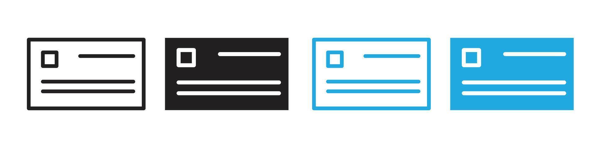 Business card icon depicting professional networking and contact sharing, suitable for corporate branding and personal marketing vector