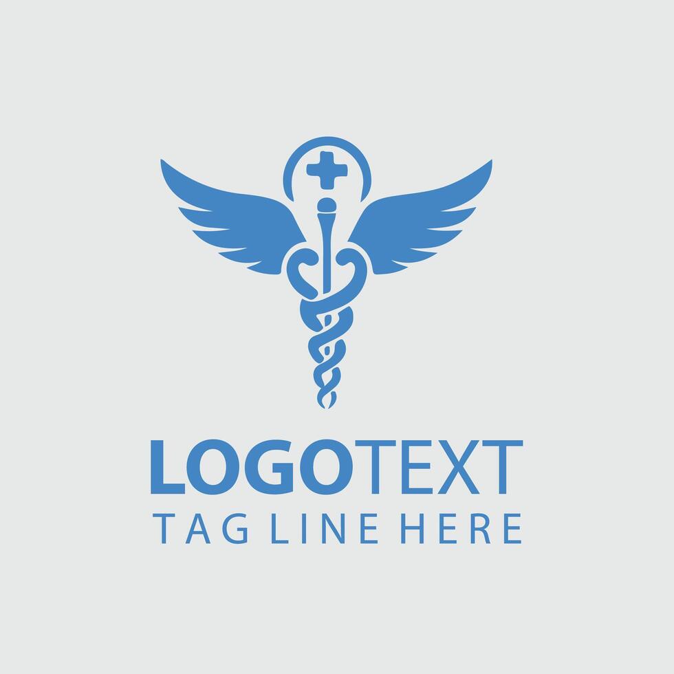 caduceus Logo Illustrations vector