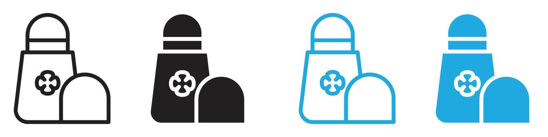 Deodorant roll on icon line art vector