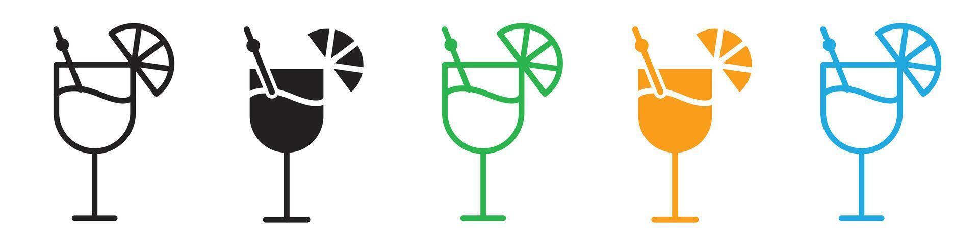 Drink icon line art vector