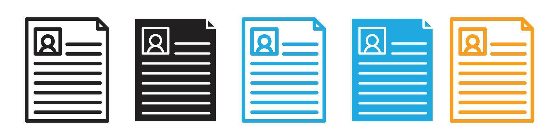 Professional Journey Icon for CVs and Employment Opportunities vector