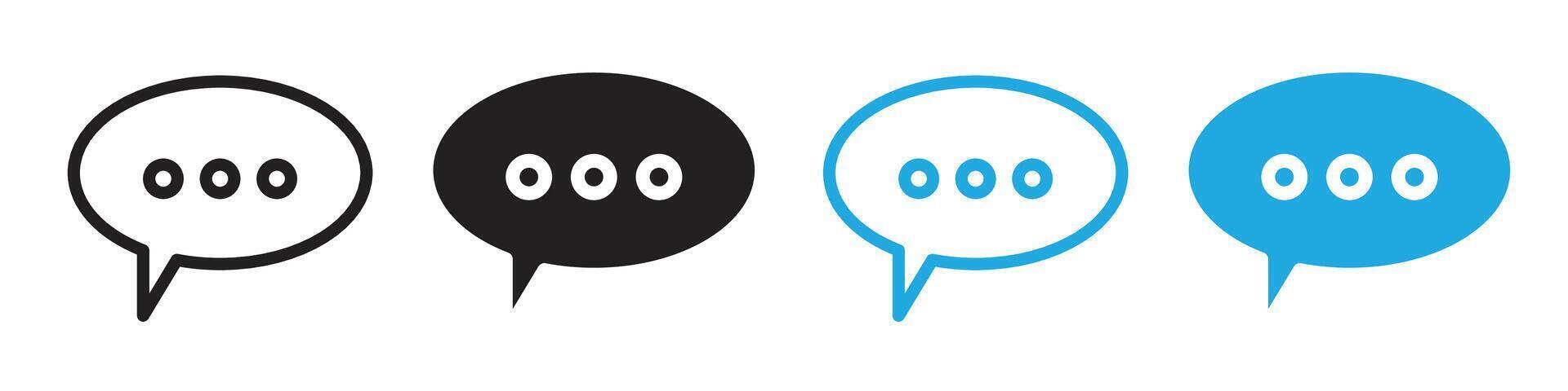 Comment icon line art vector