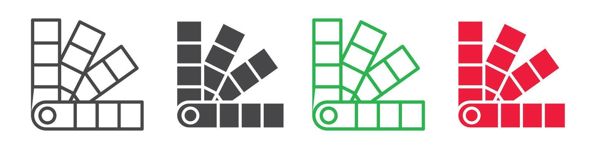 Versatile Color Palette Icon for Creative Design and Artistry vector