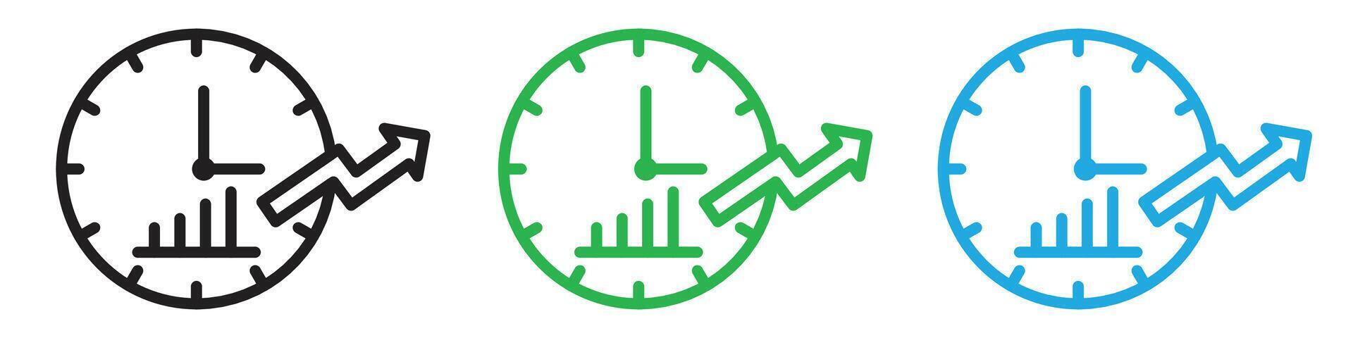 Continuous improvement icon line art vector