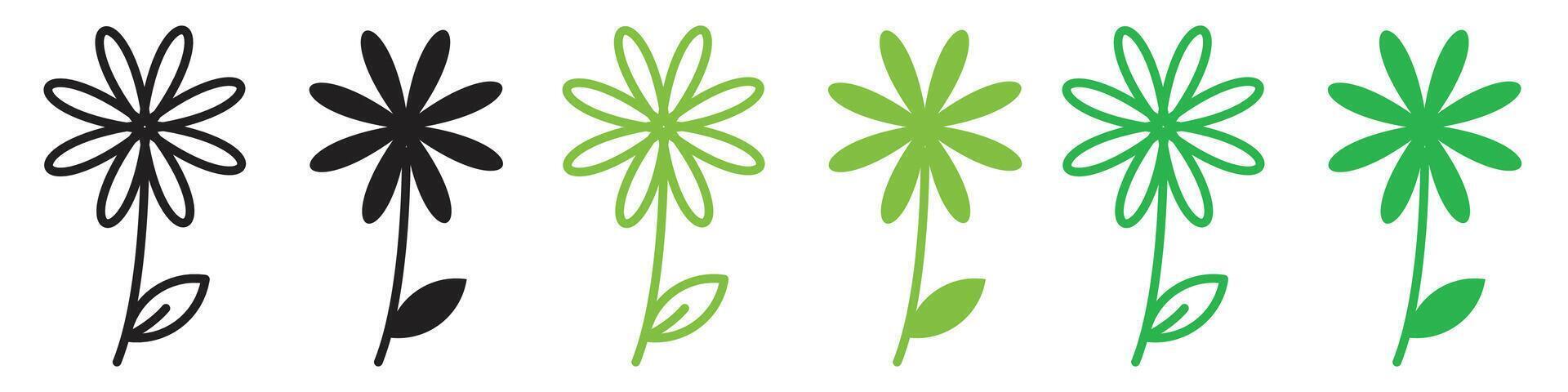 Floral Icon of Sakura and Roses Signifying Natural Splendor vector