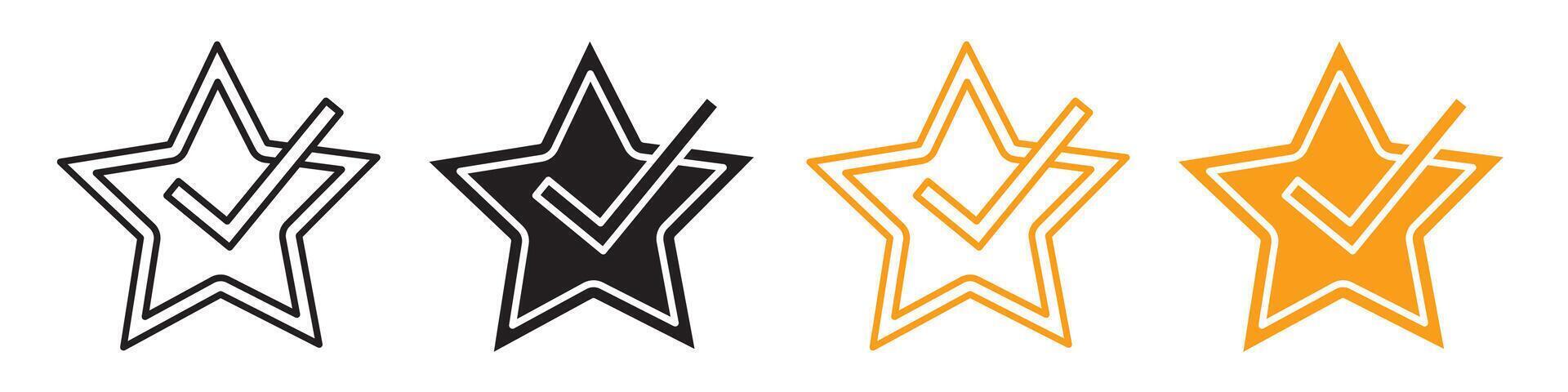 High-Quality Project Features Displayed in Star Rating Icons Indicating Premium Value vector