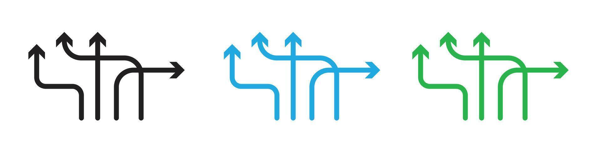 Icon Representing Nimble Reactions and Adaptive Strategies vector
