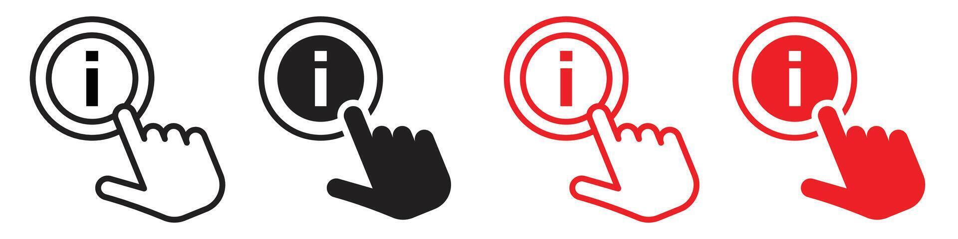 Customer Assistance Hand Icon for FAQs and Support vector