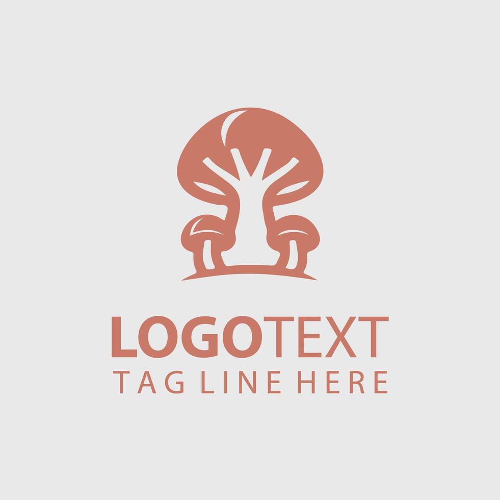 Mushroom Logo Illustrations vector