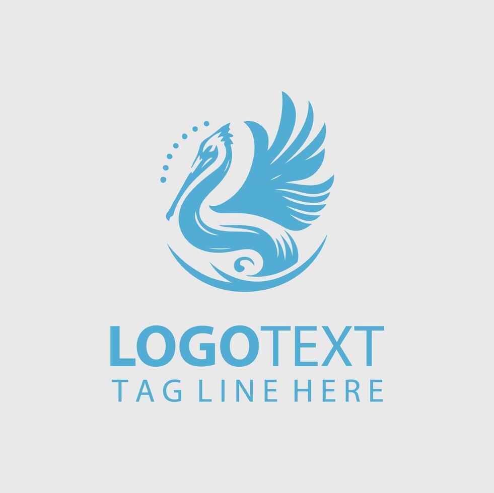 Pelican Logo Illustrations vector