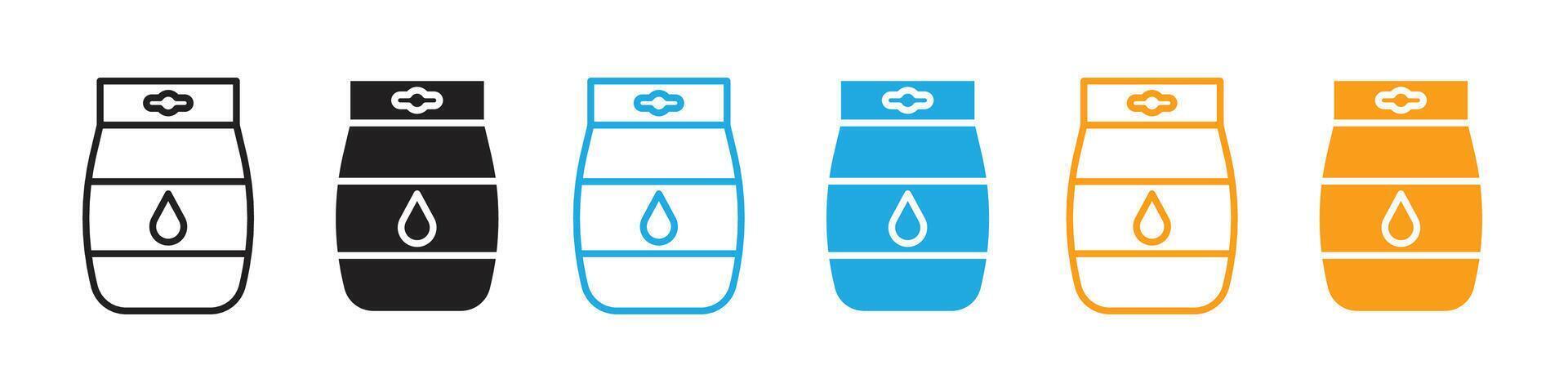 Washing Powder Packaging Icon for Laundry and Cleaning Tasks vector