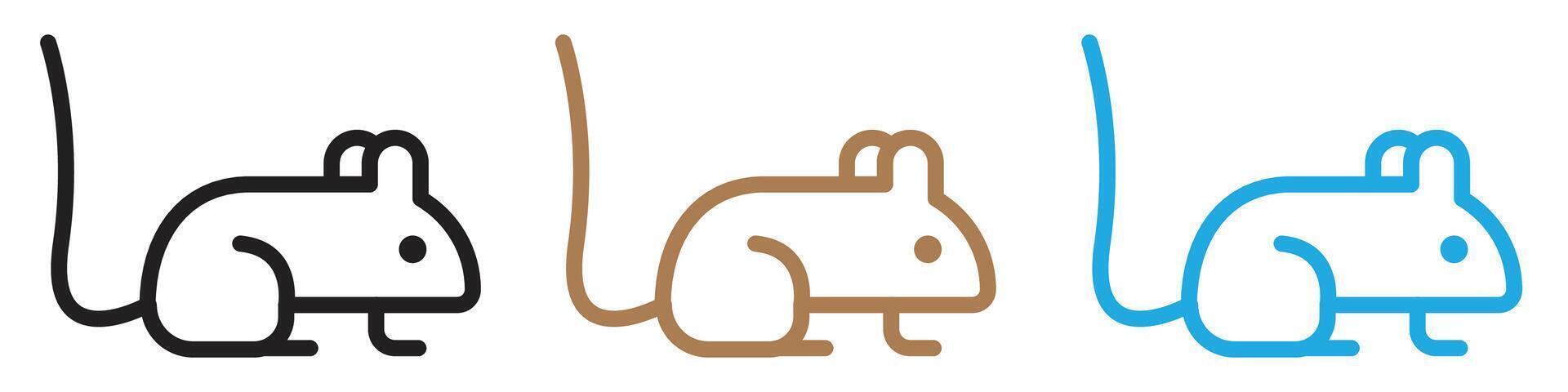 Charming Rodent Mascot Icon for Cute Mouse Depictions vector
