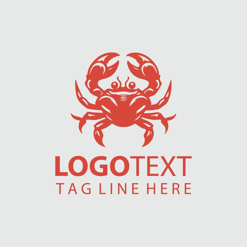 Crab Logo Illustrations vector
