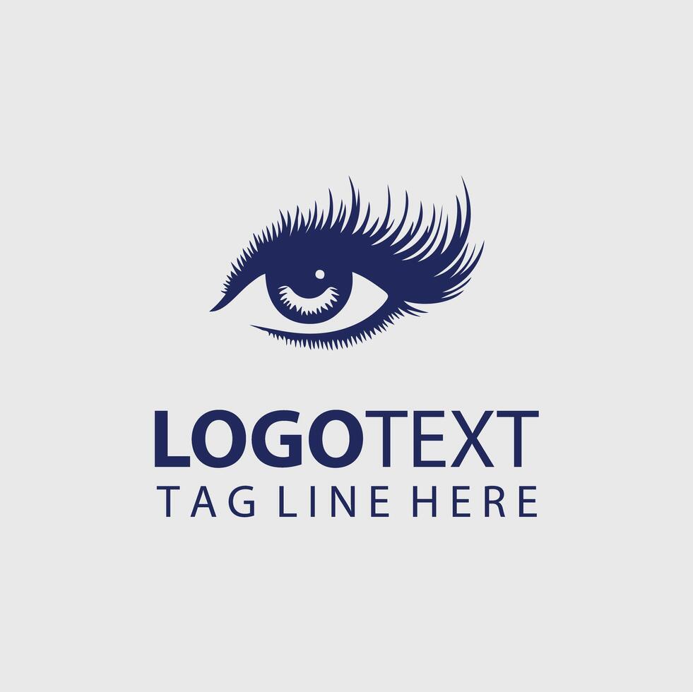 Eye Lashes Logo Illustrations vector