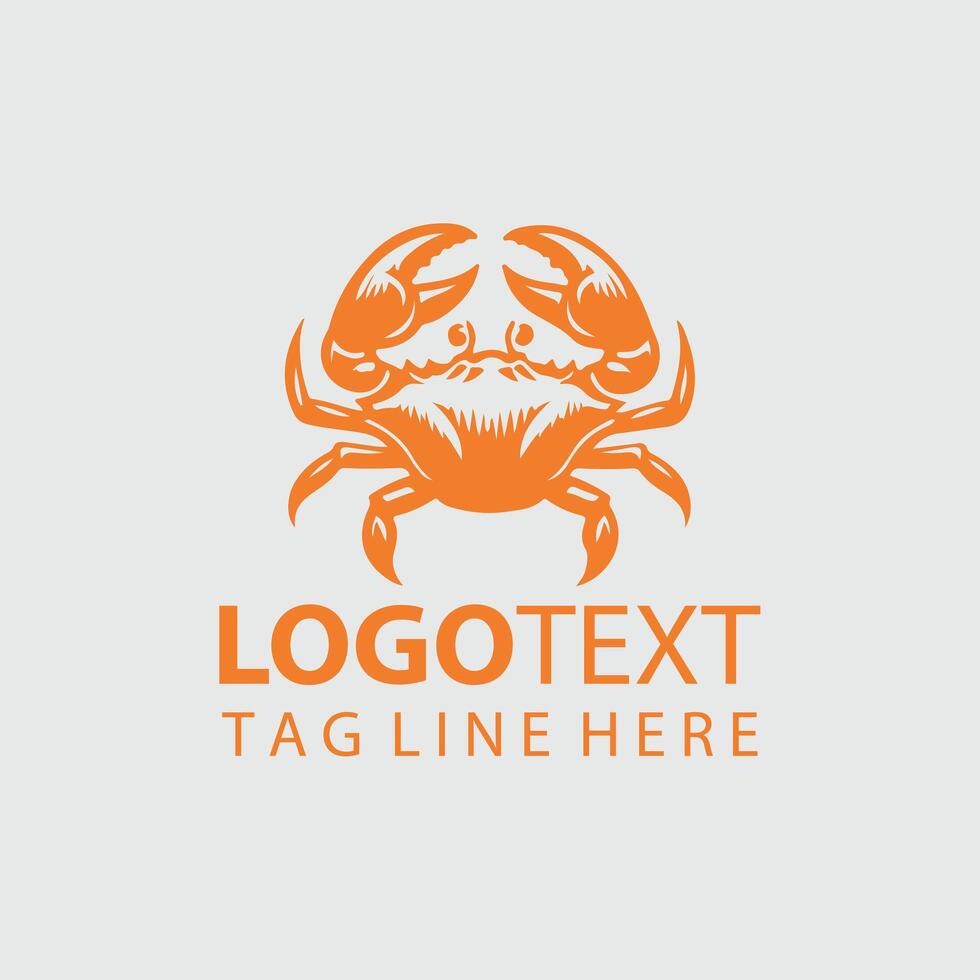 Crab Logo Illustrations vector