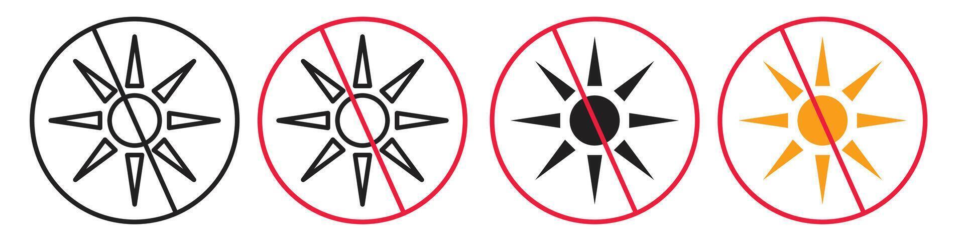 Day Without Sun Icon Reflecting Overcast Weather Conditions vector