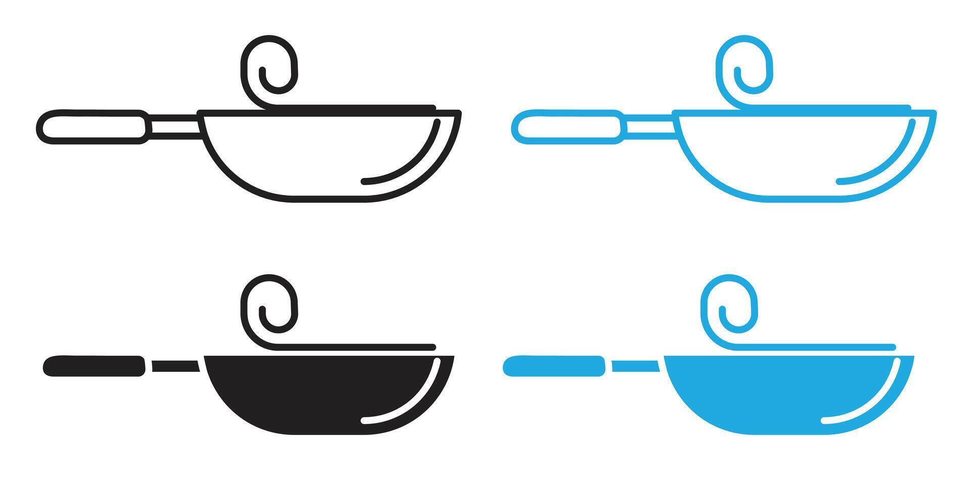 Cookware Efficiency Icon for Non-Stick Pans and Pots vector