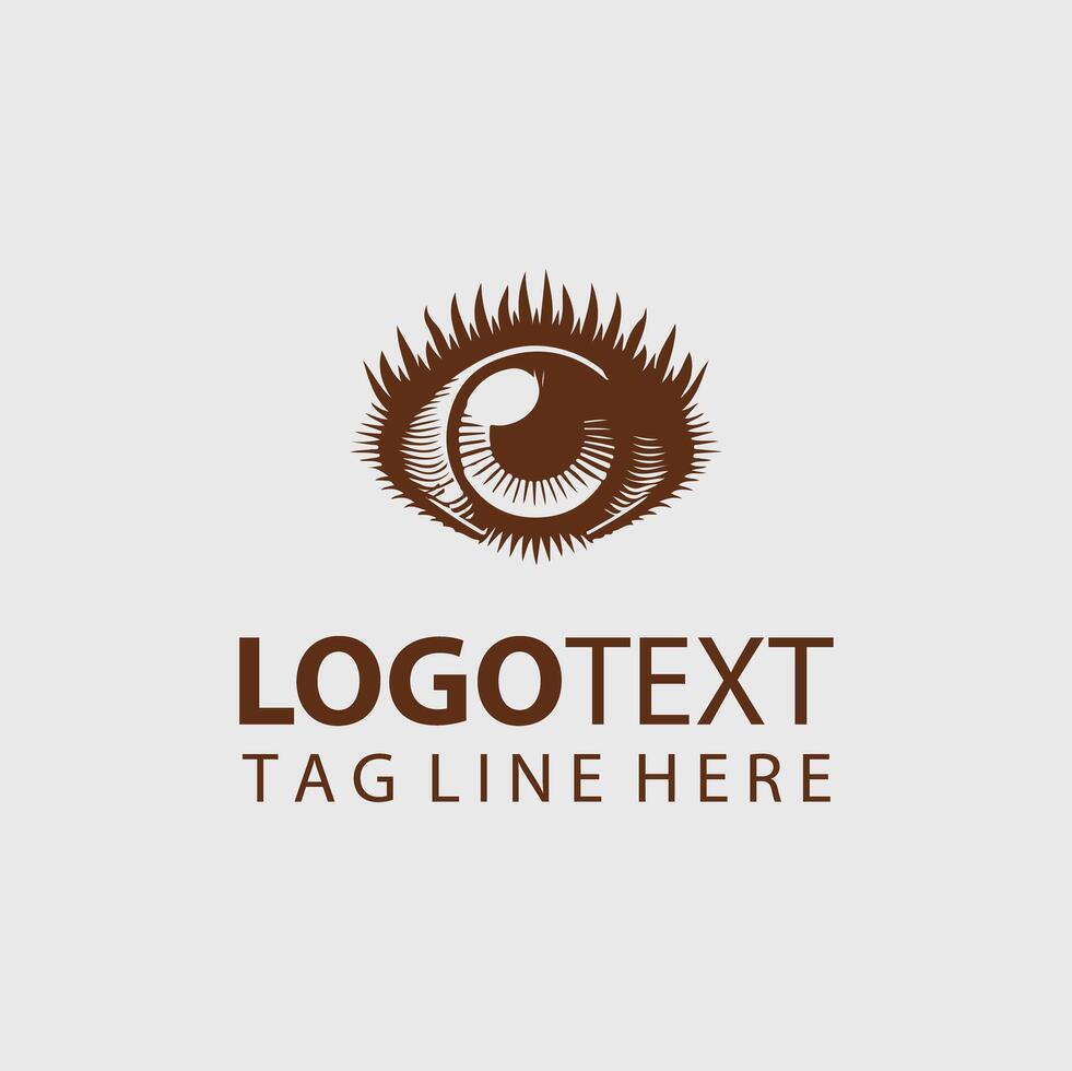 Eye Lashes Logo Illustrations vector
