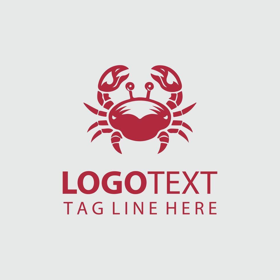 Crab Logo Illustrations vector