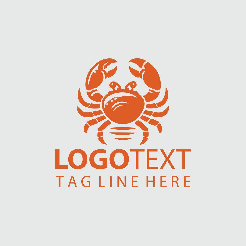 Crab Logo Illustrations vector