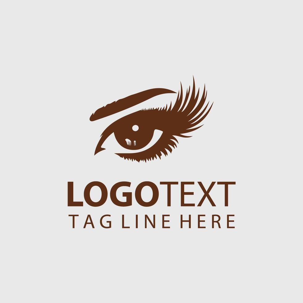 Eye Lashes Logo Illustrations vector