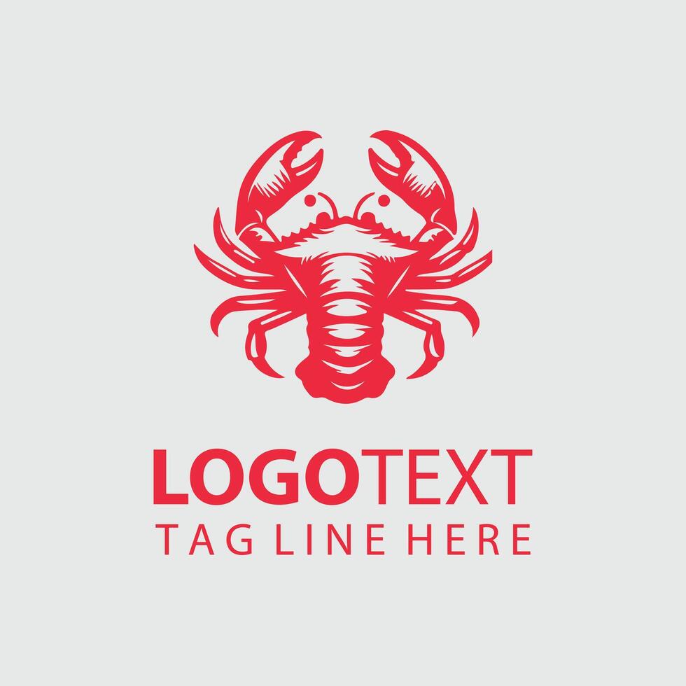 Crab Logo Illustrations vector