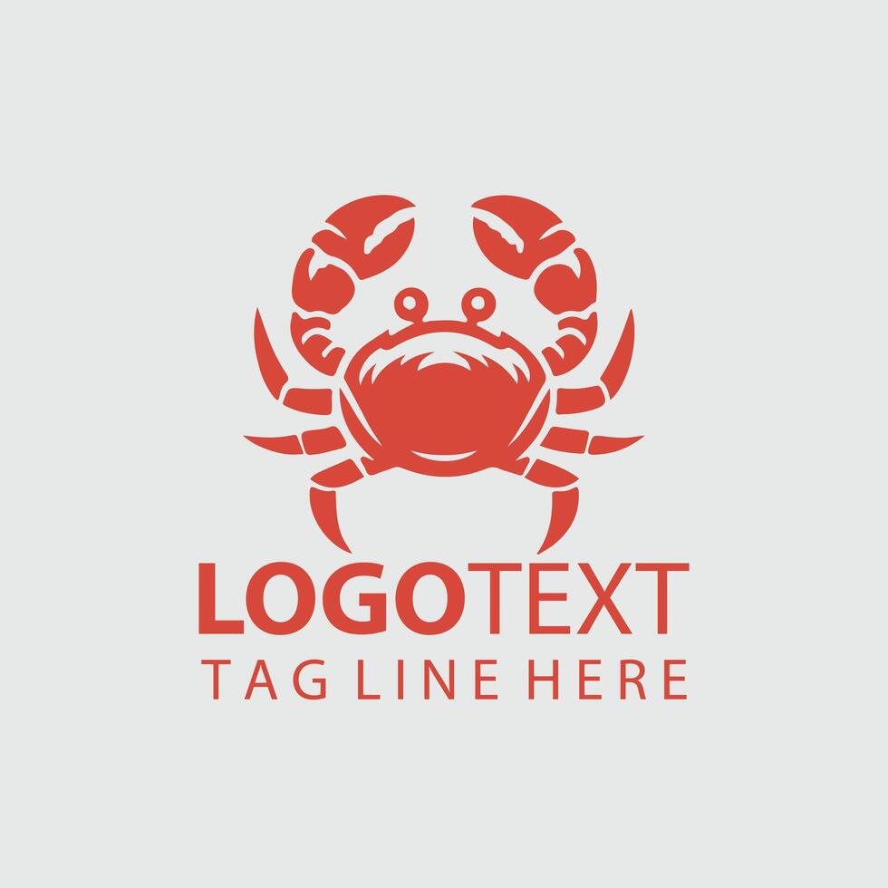 Crab Logo Illustrations vector