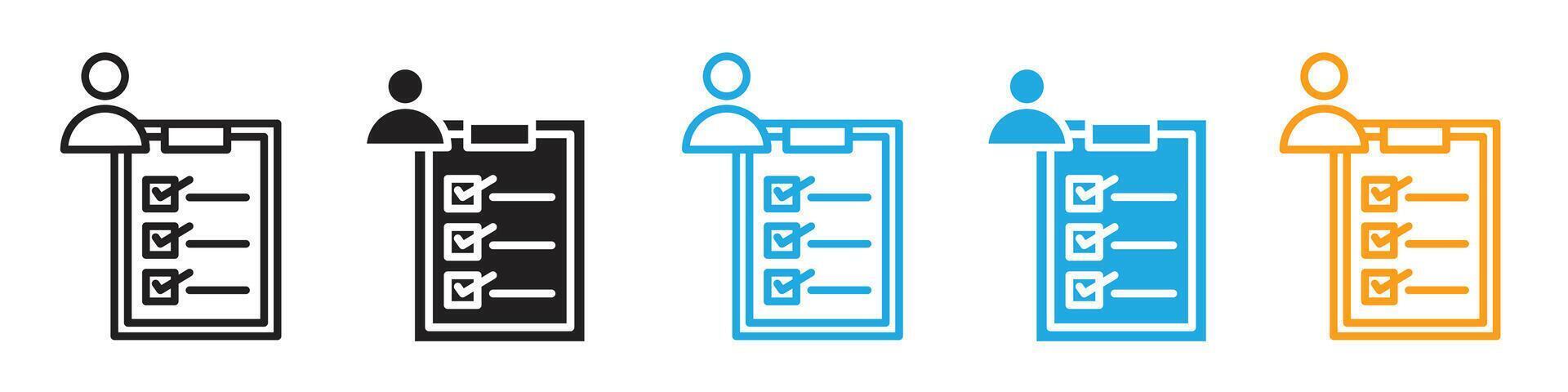 Personality characteristics icon line art vector