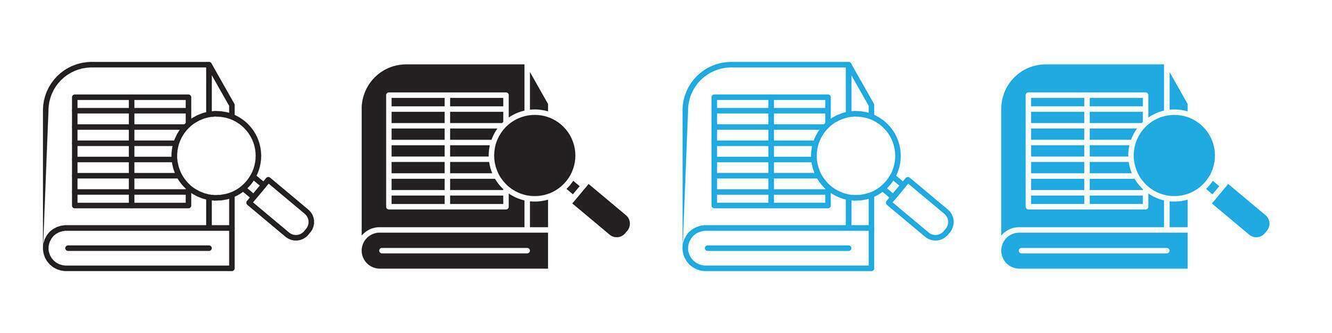 Technical Guide and User Manual Icons in Ideal for Instructional and Machinery Use vector