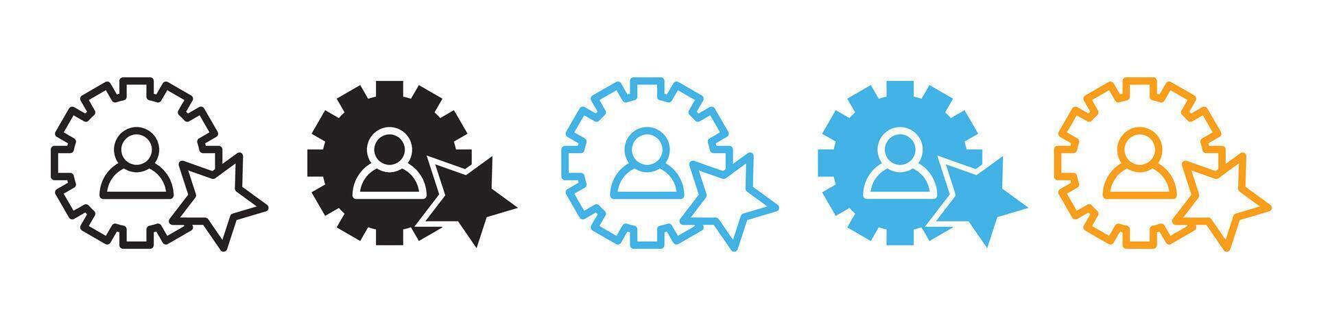 Skills icon line art vector