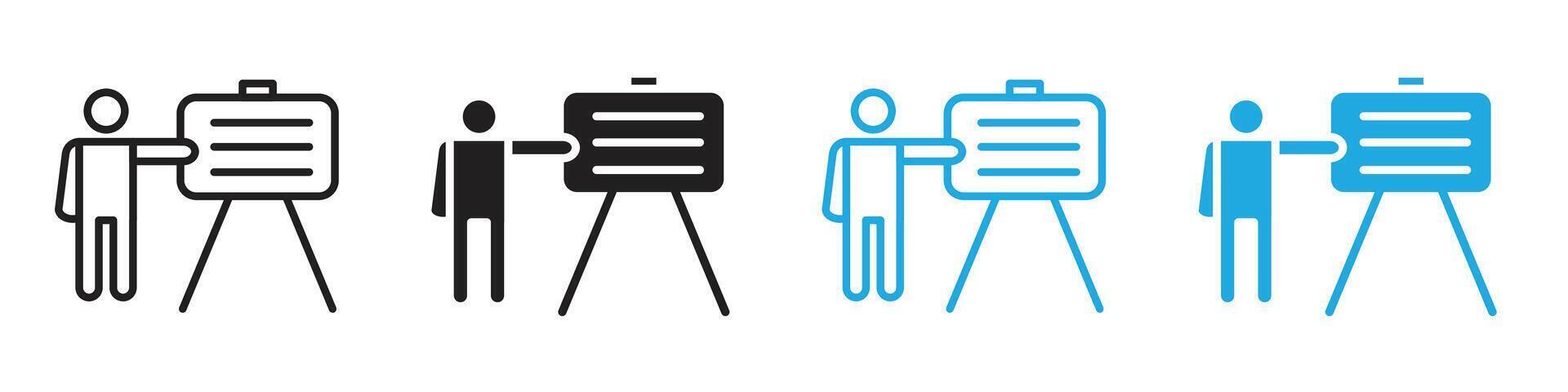 Training icon line art vector