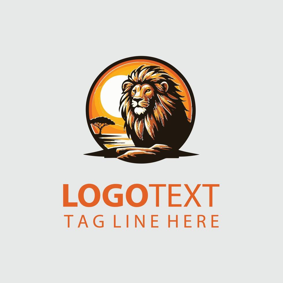Lion Logo Illustrations vector