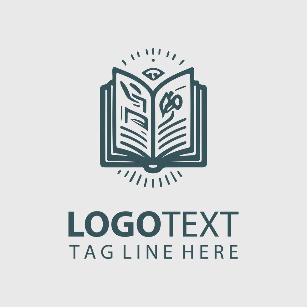 Open Book Logo Illustrations vector