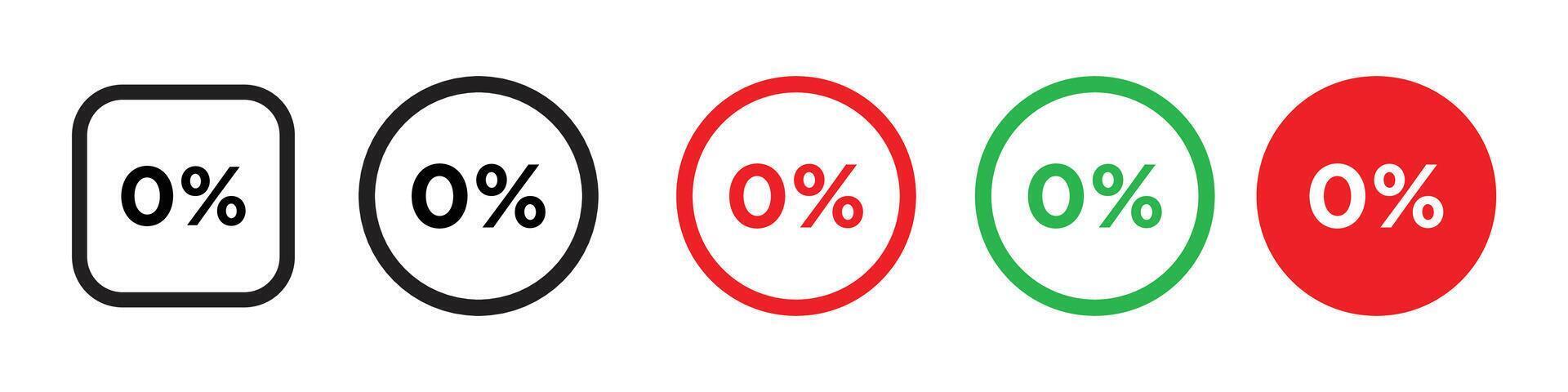 Financial Advantage Badge Icon for Services with No Interest Charges vector