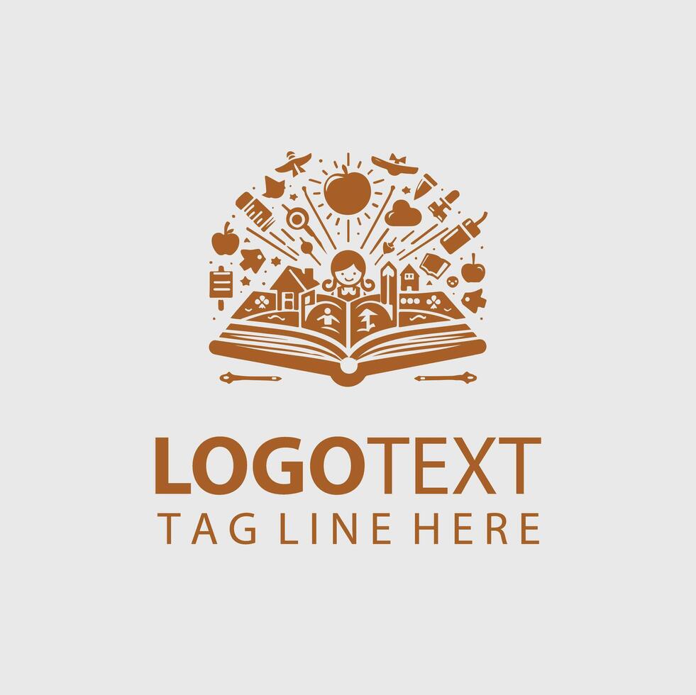 Open Book Logo Illustrations vector