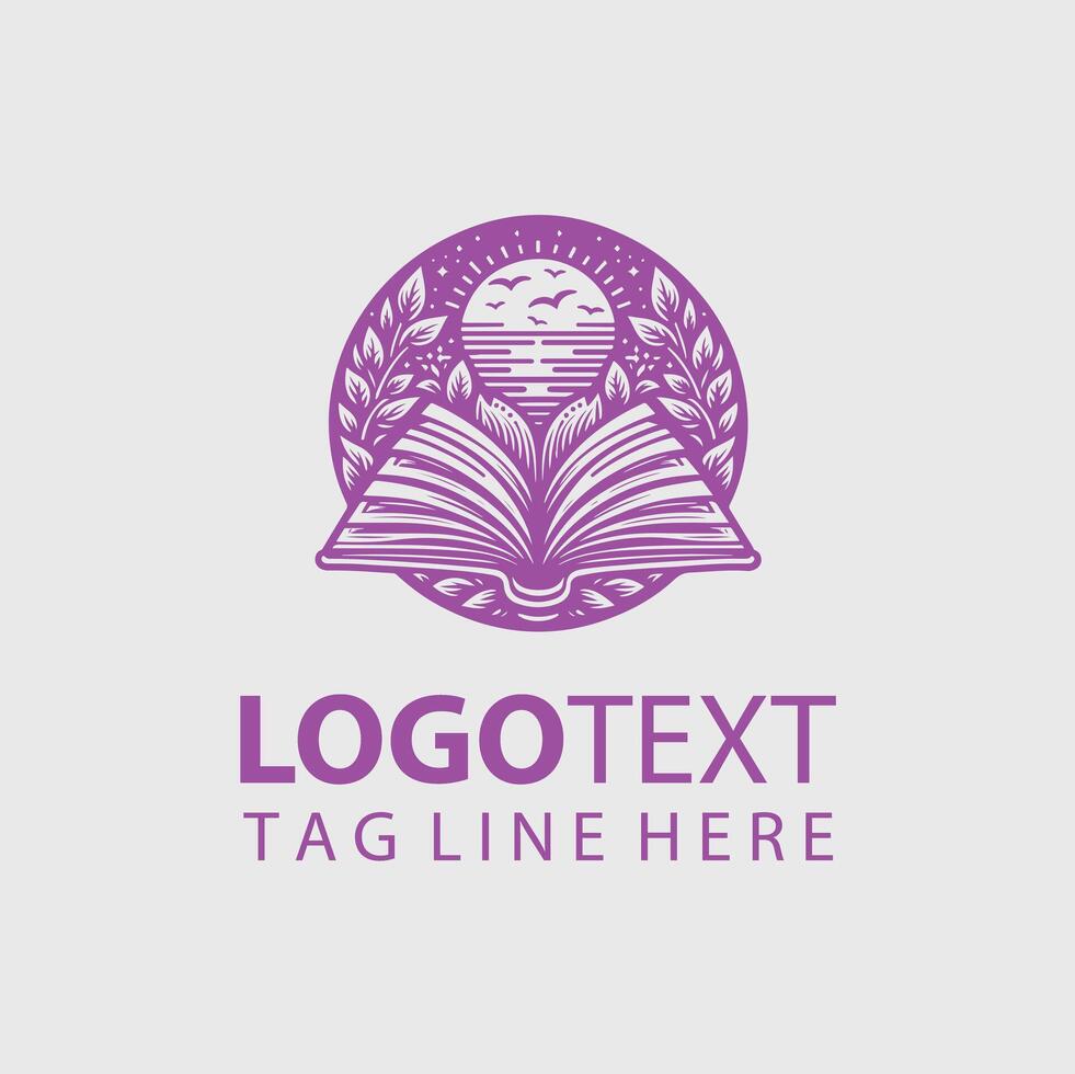 Open Book Logo Illustrations vector