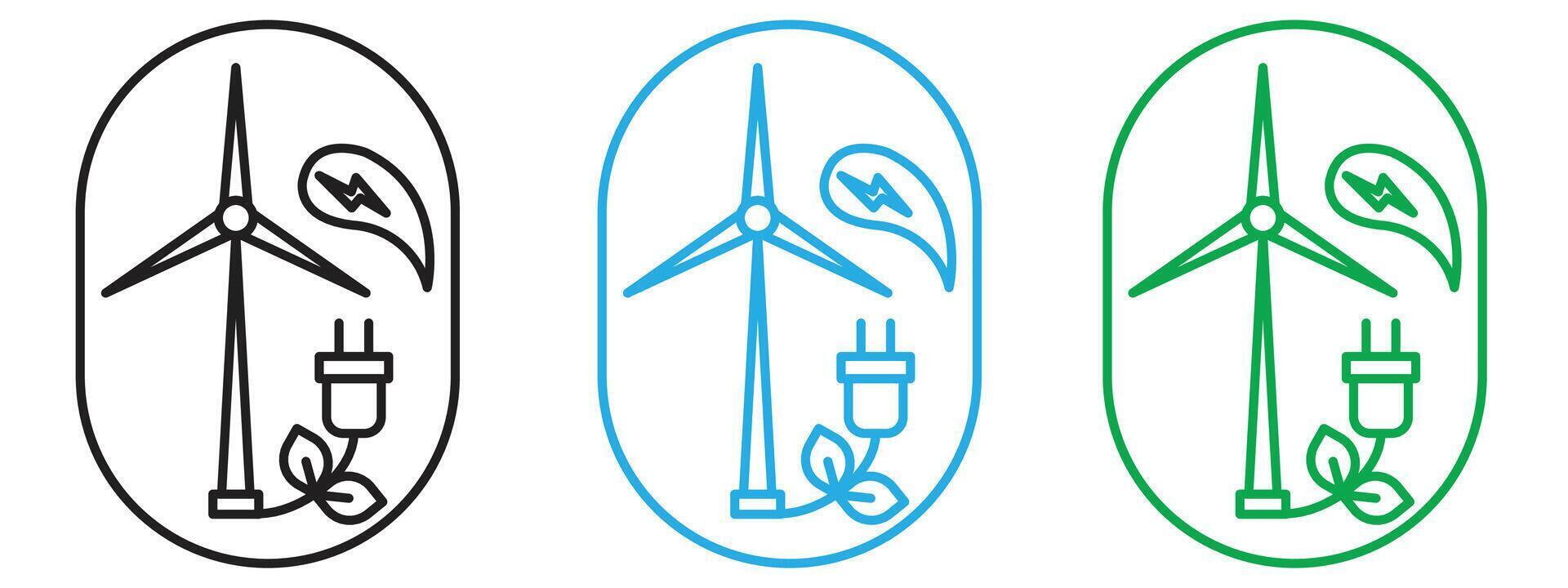 Eco-friendly Energy Icon Highlighting Alternative Power Sources and Green Technology vector