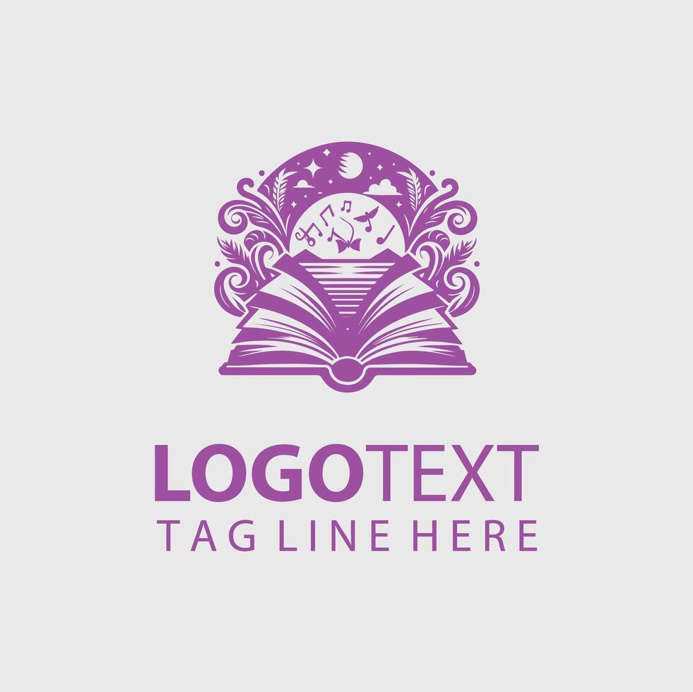 Open Book Logo Illustrations vector