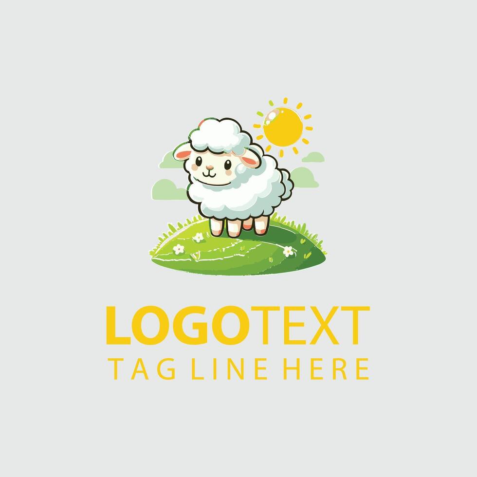 Sheep Logo Illustrations vector
