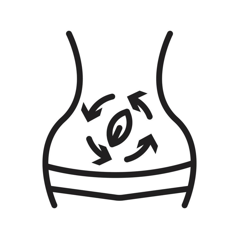 Detox icon mark in filled style vector
