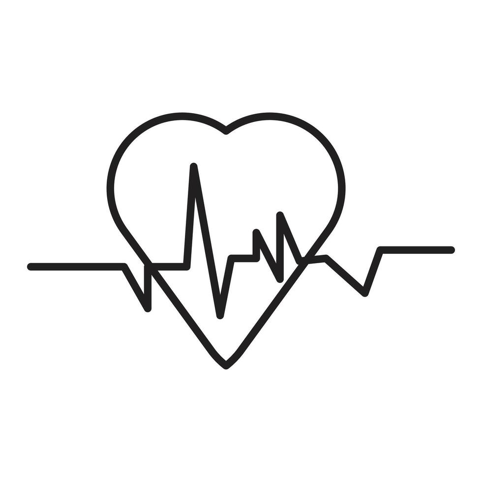Heartbeat Monitoring Icon Perfect for Medical and Health Applications vector