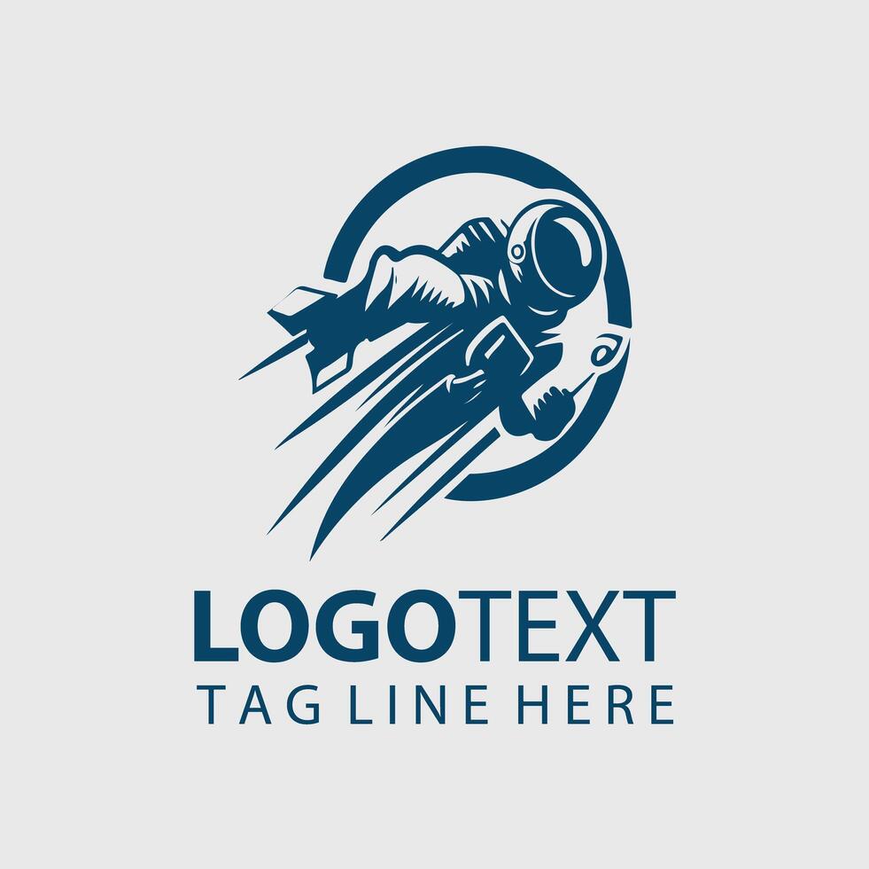Space Man Logo vector