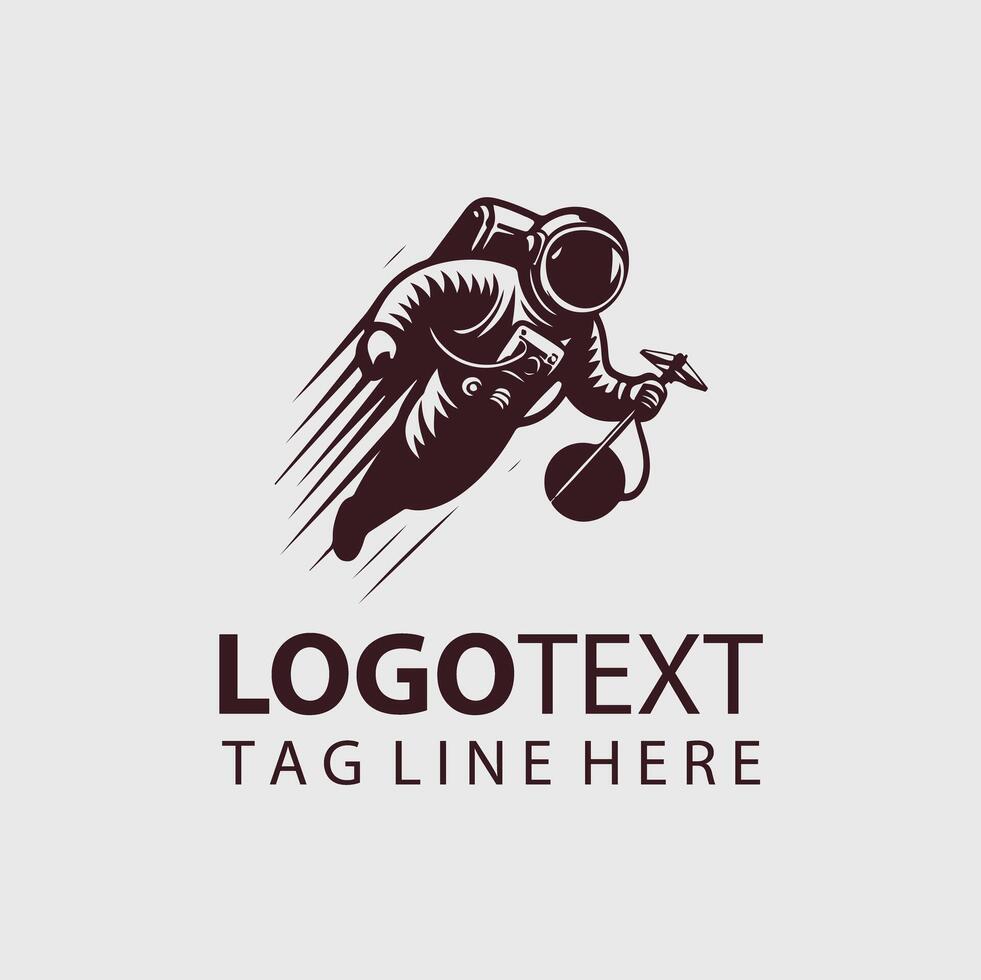 Space Man Logo vector