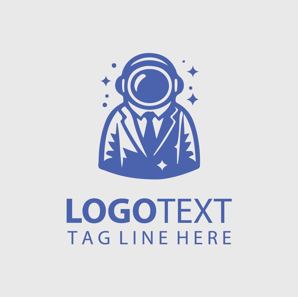 Space Man Logo vector