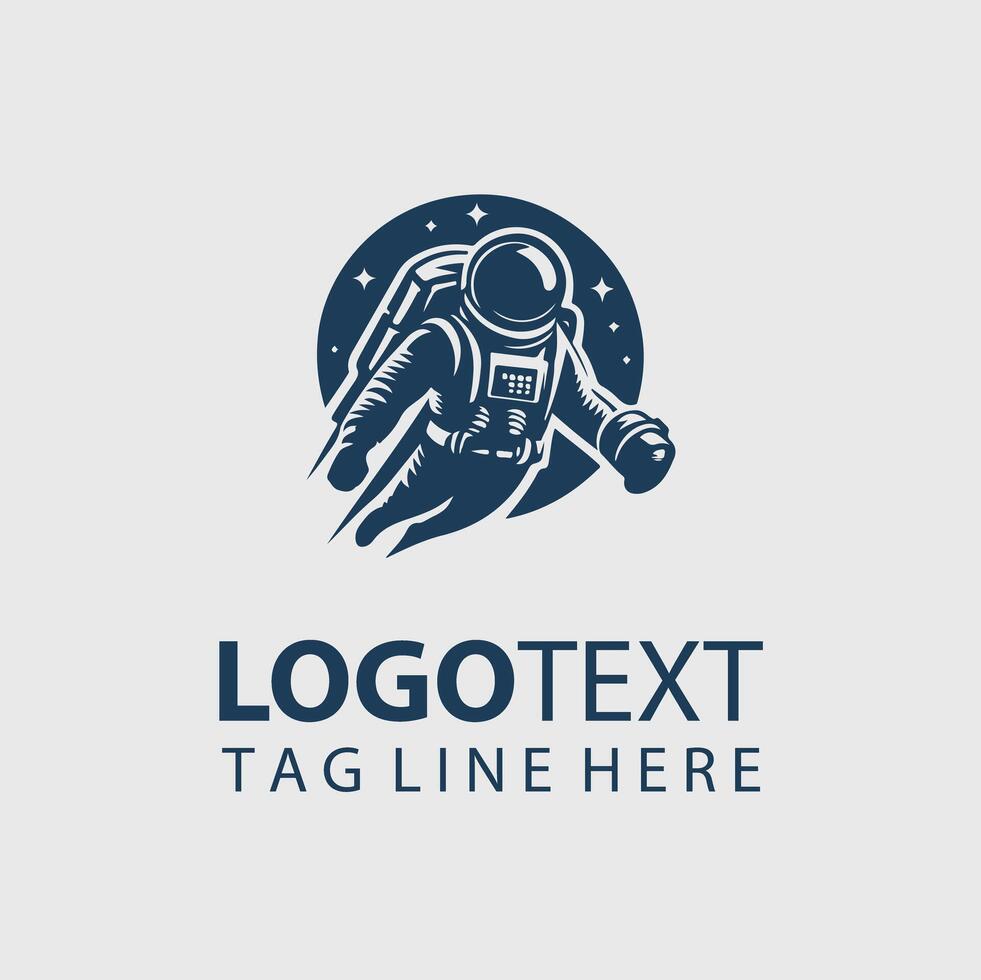 Space Man Logo vector