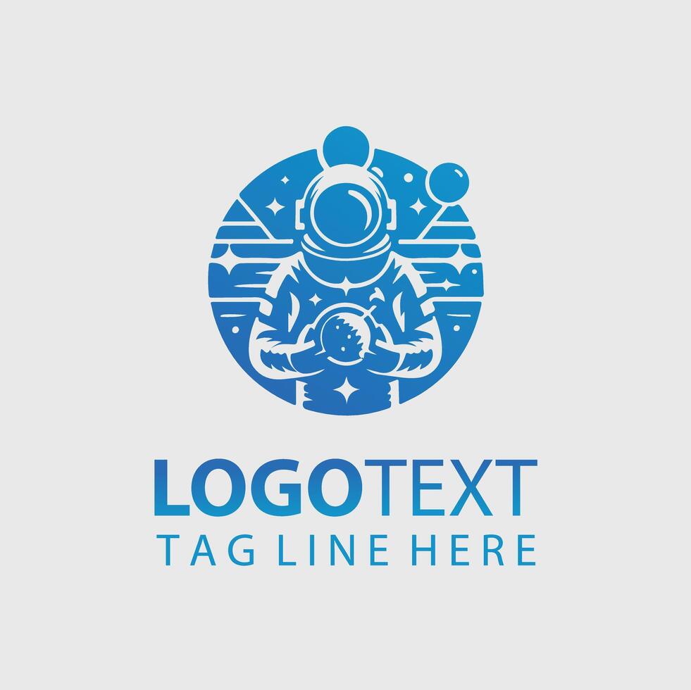 Space Man Logo vector