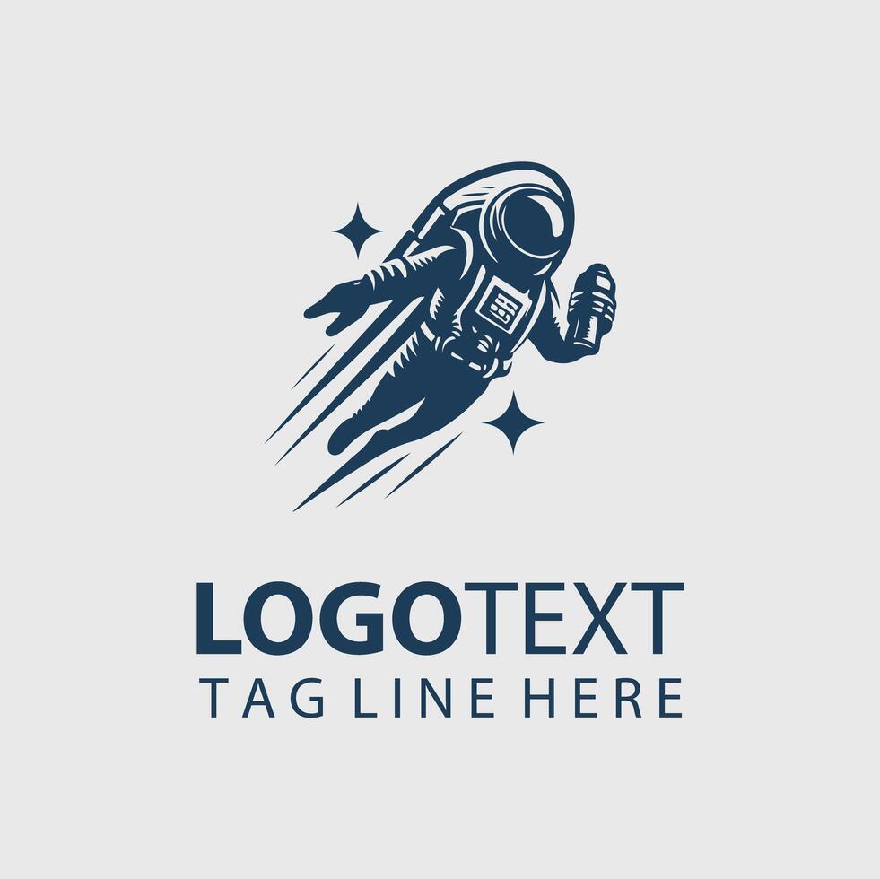 Space Man Logo vector