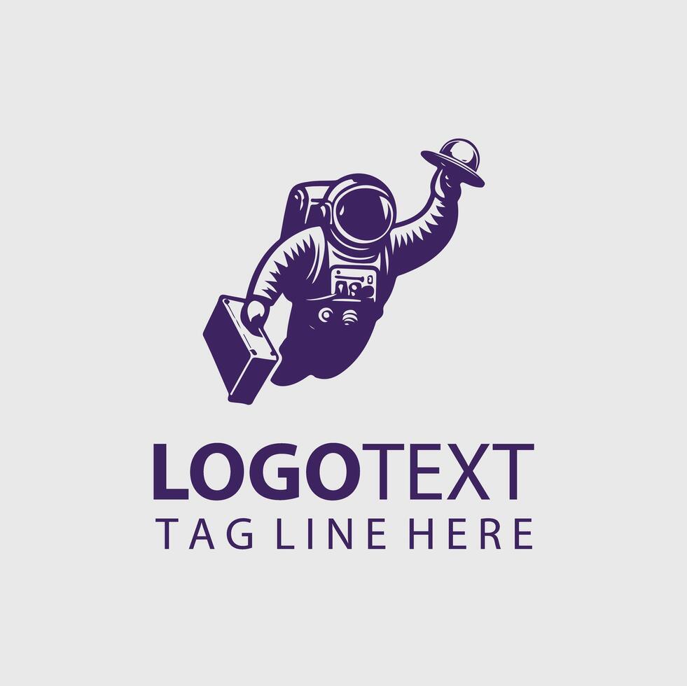 Space Man Logo vector